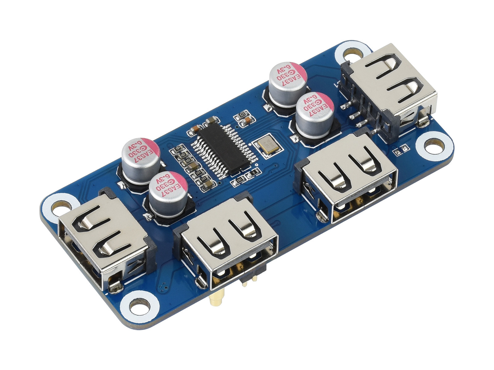 Pi Zero - USB-концентратор Waveshare HAT (B), 4 порта