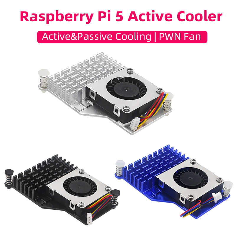 Pi 5 Case - Активный кулер Raspberry Pi 5, алюминиевый