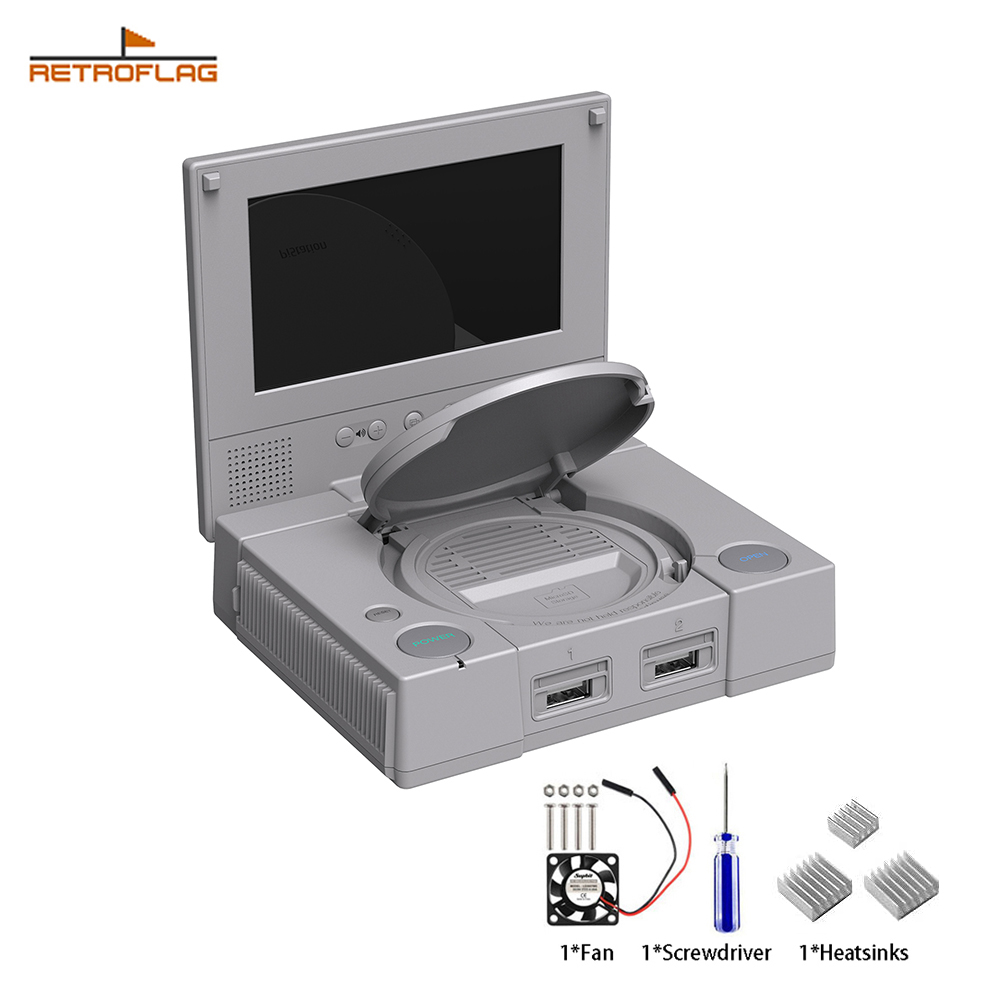 Pi 4 Case - Корпус Retroflag PiStation с ЖК-дисплеем для