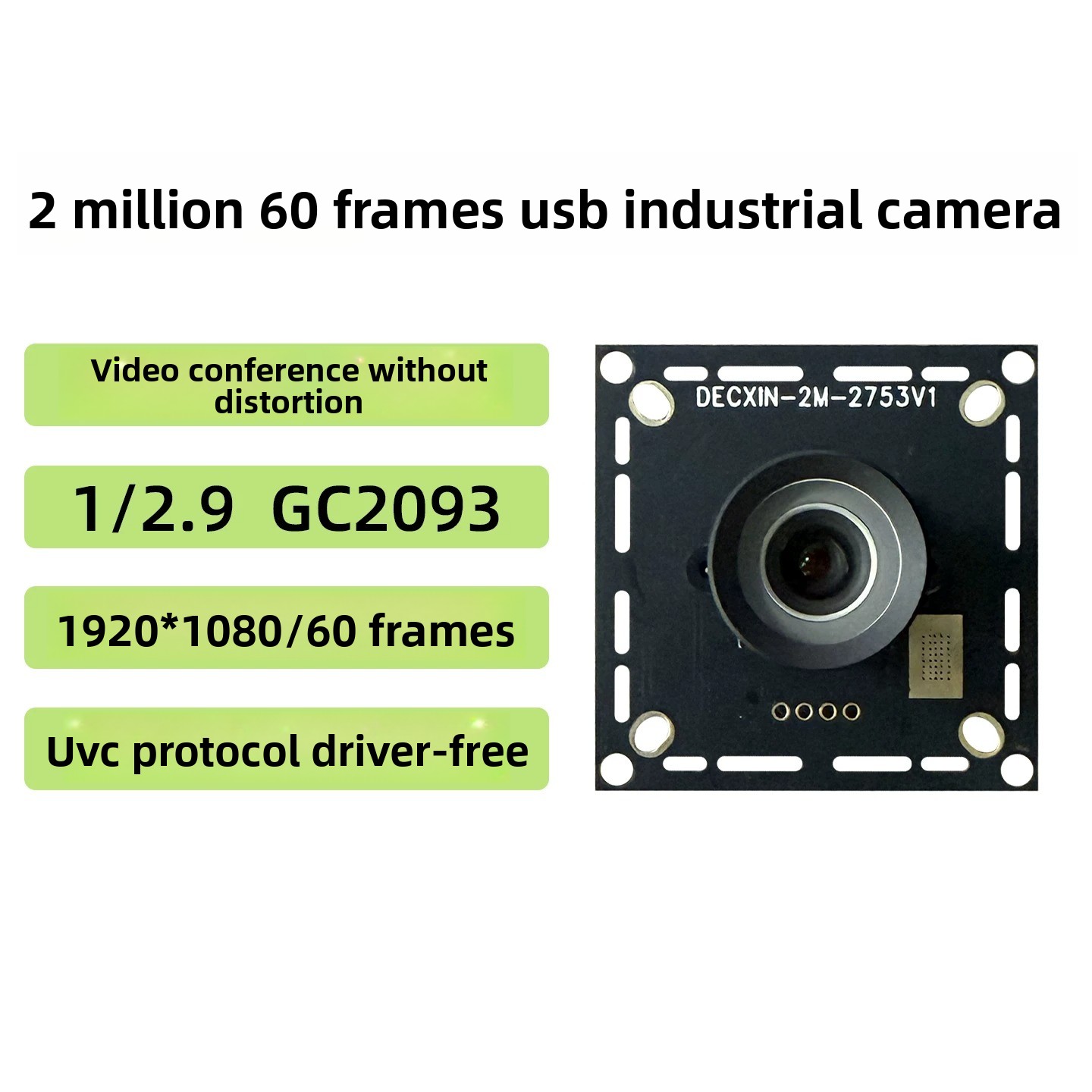 Pi Camera Module - Модуль GC2093, 2 МП USB-камера, 60
