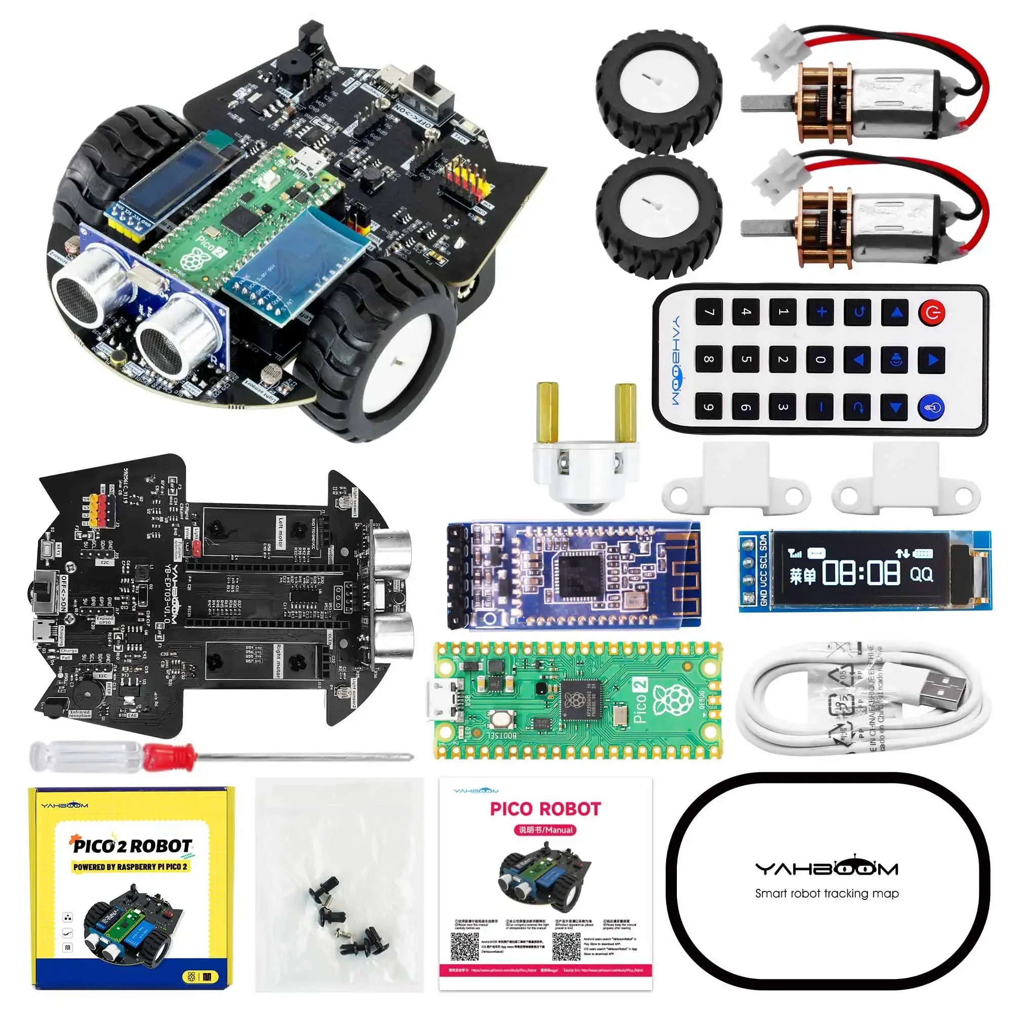 Автомобильный комплект робота  – обзор и цена Raspberry Pi Kit