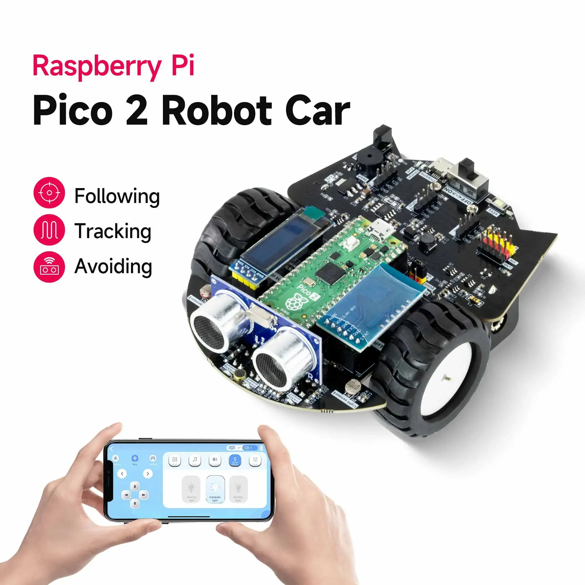 Автомобильный комплект робота  – обзор и цена Raspberry Pi Kit