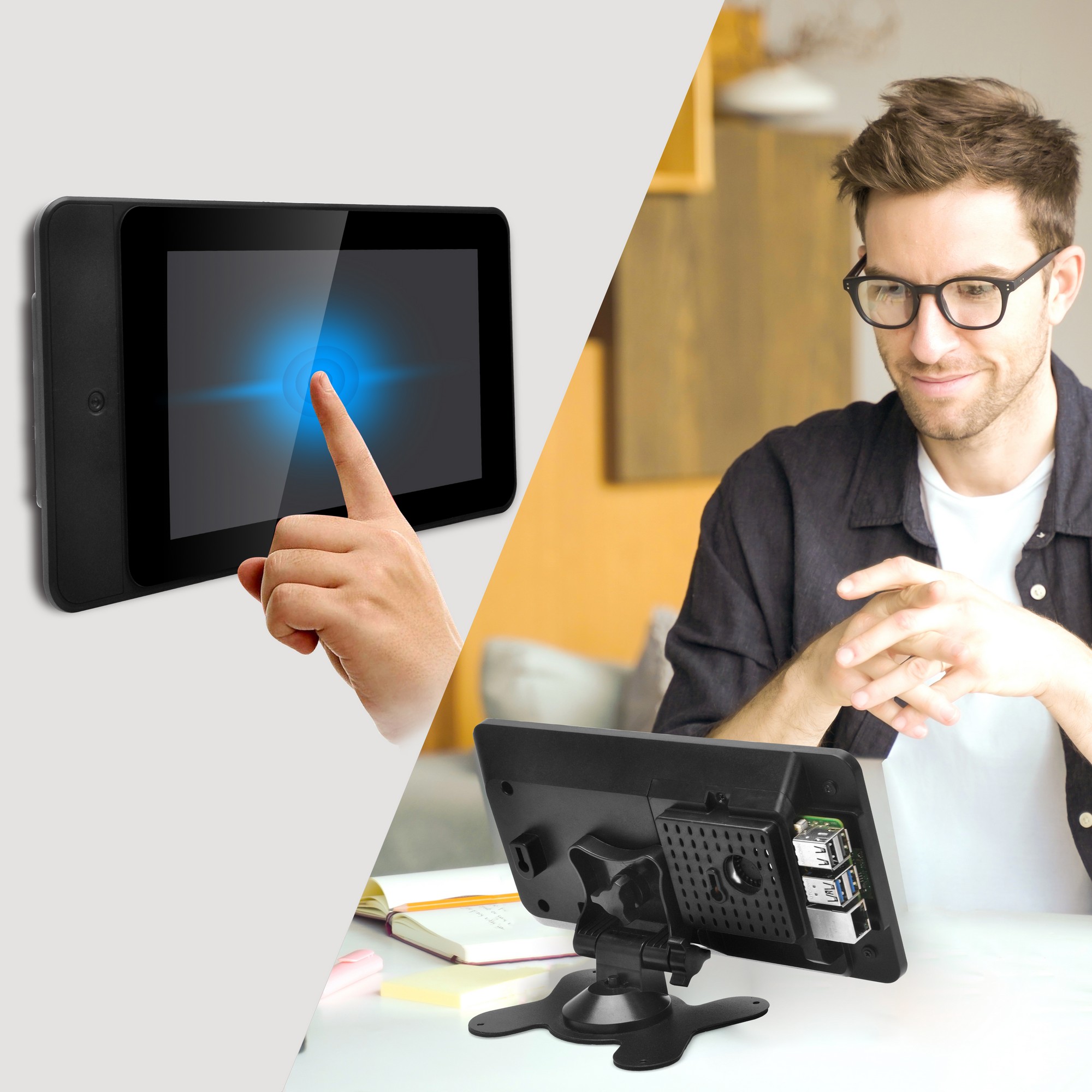 Корпус OSOYOO PiStudio с 7-дюй – обзор и цена Pi 4 Case