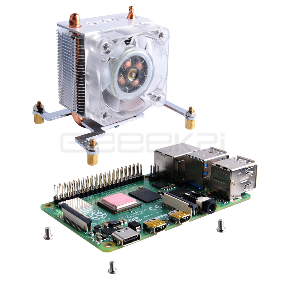 Прозрачный черный чехол GeeekP – обзор и цена Pi 5 Case