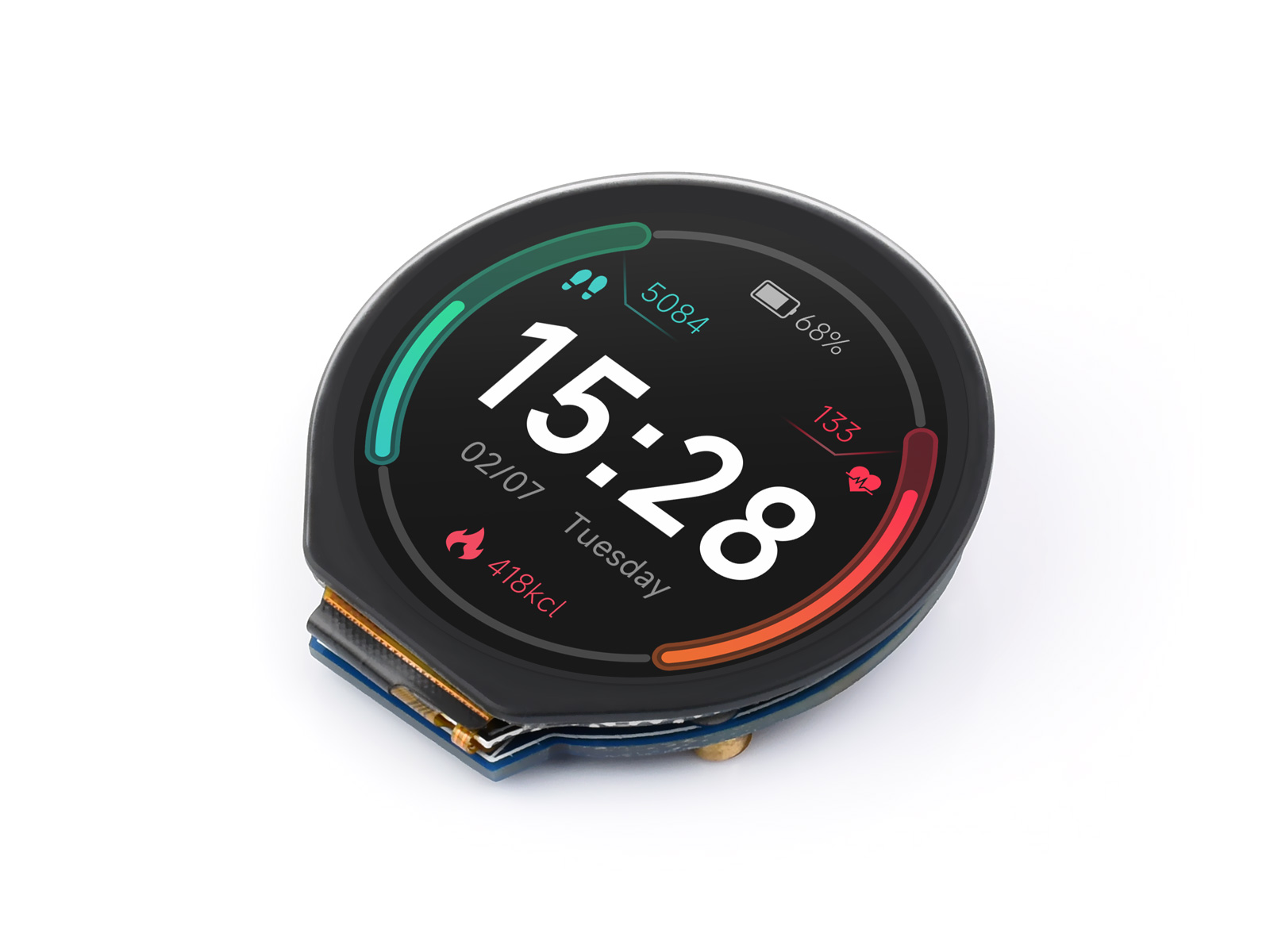 Модуль круглого ЖК-дисплея Wav – обзор и цена Pi Display