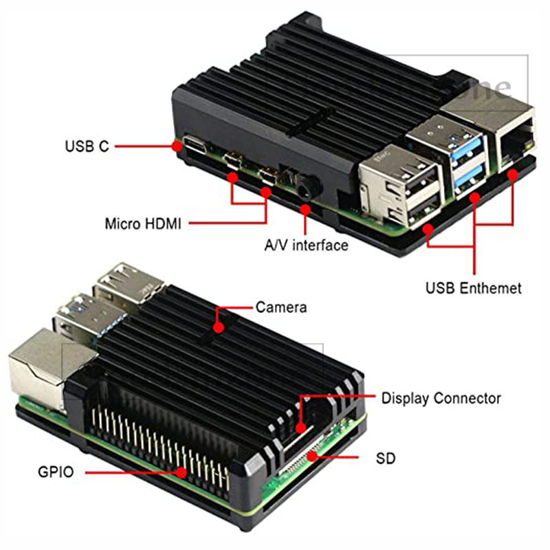 Бронированный алюминиевый корп – обзор и цена Pi 4 Case