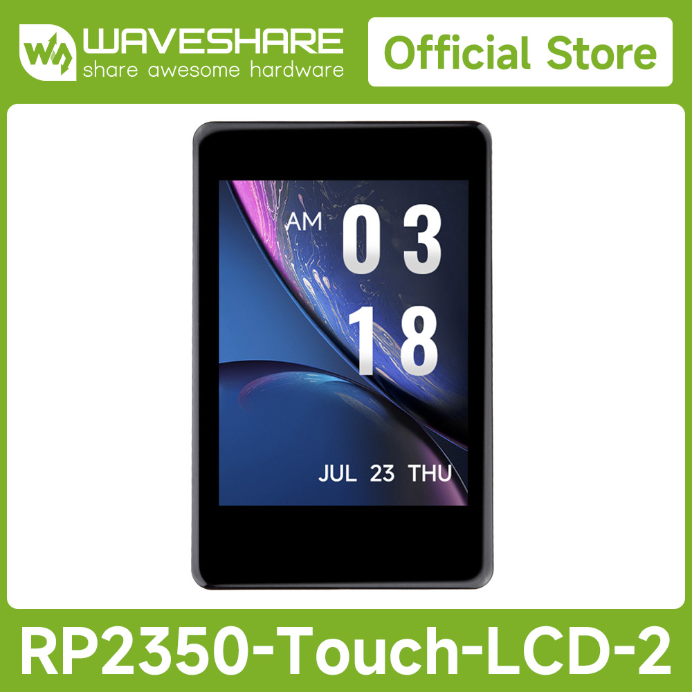 Waveshare RP2350 2-дюймовая ем – обзор и цена Pi Display