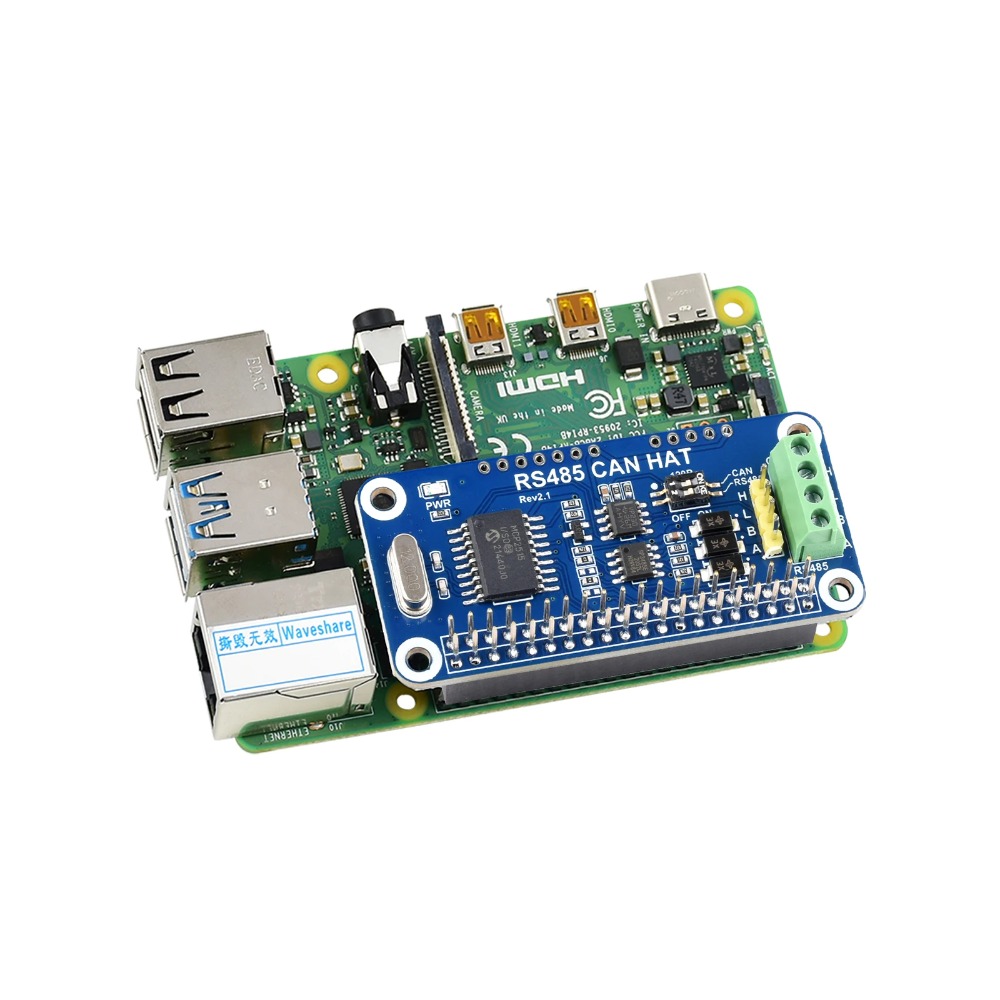 Waveshare RS485 CAN HAT для Ra – обзор и цена Pi Zero