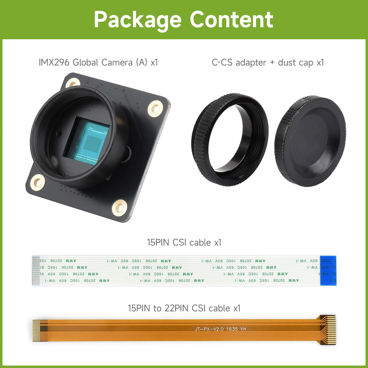 Модуль камеры Waveshare IMX296 – обзор и цена Raspberry Pi Global Shutter Camera Imx296