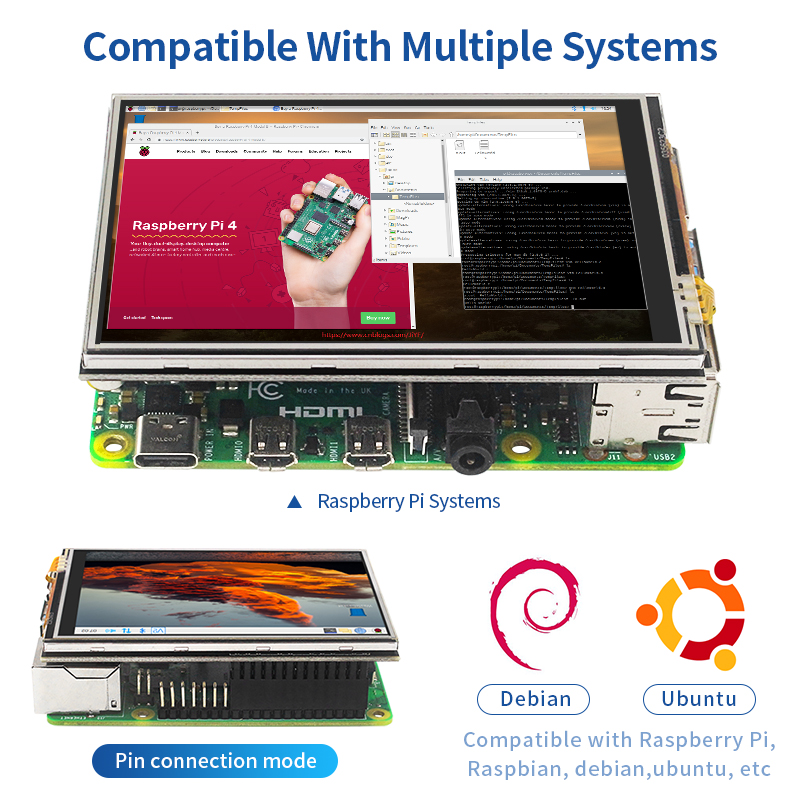 3,5 дюймовый сенсорный экран R – обзор и цена Pi Cooler