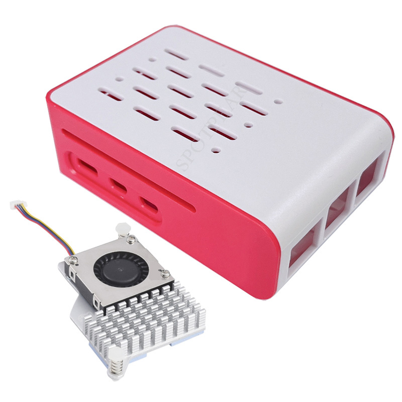 Красно-белый охлаждающий чехол – обзор и цена Pi 5 Case