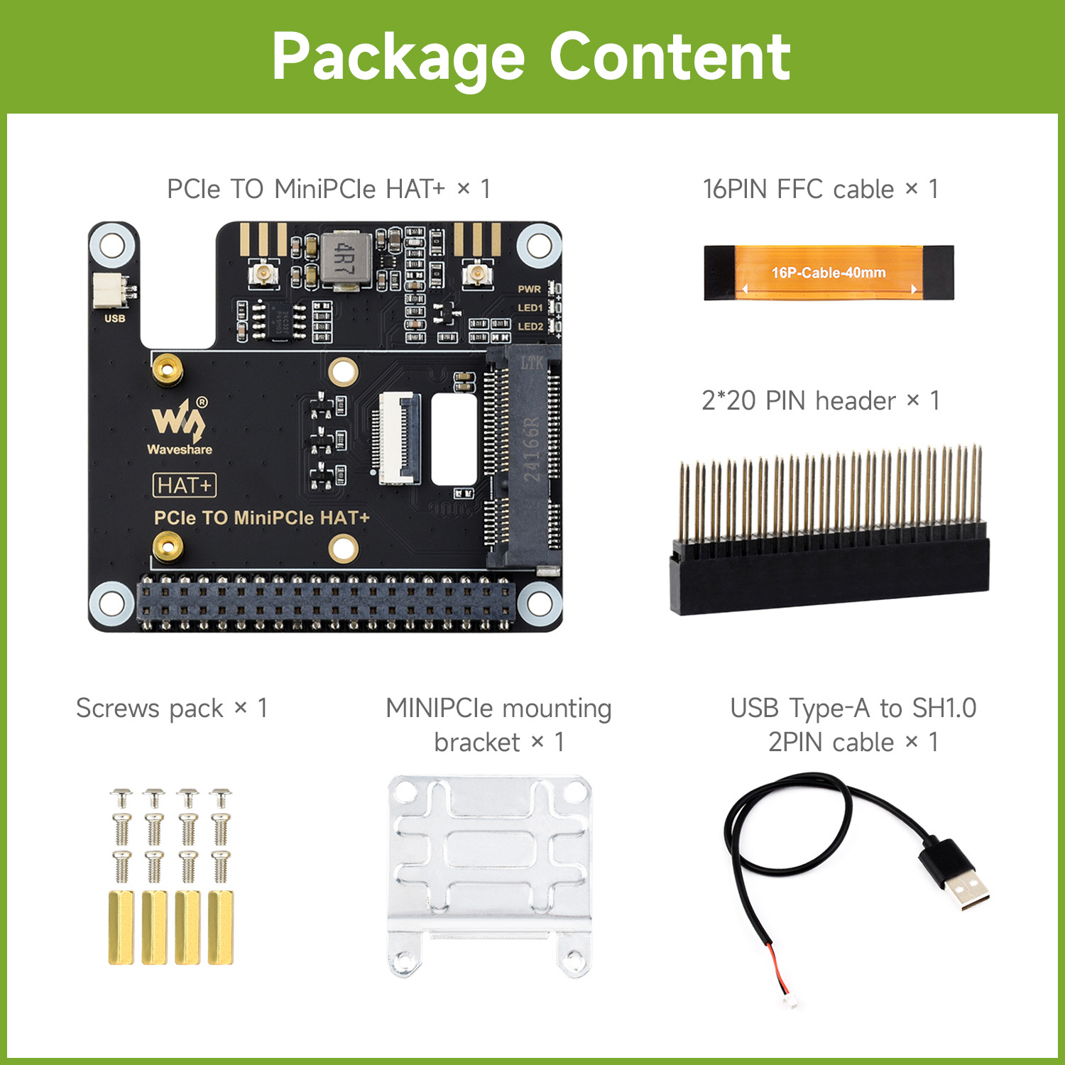 Адаптер Waveshare PCIe TO Mini – обзор и цена Raspberry Pi 5