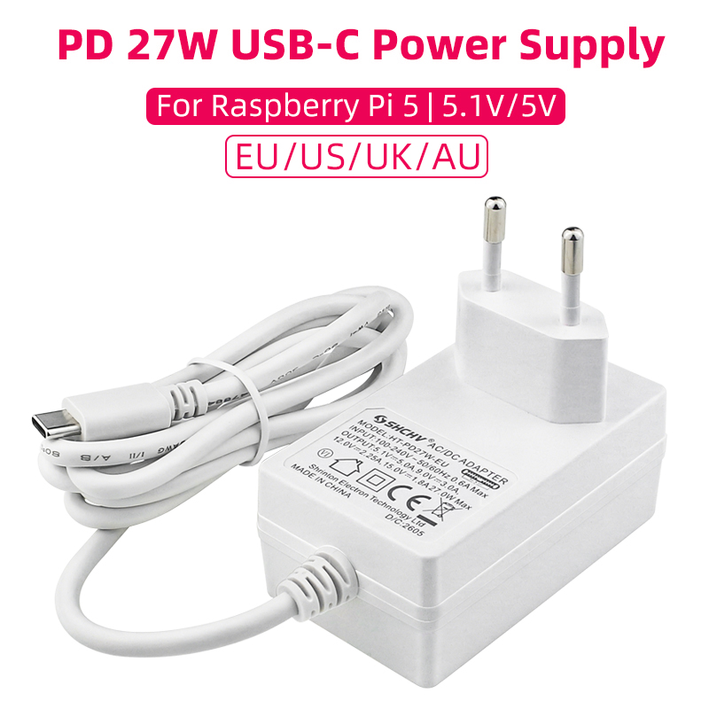 Блок питания Raspberry Pi 5 5, – обзор и цена Pi Power Supply