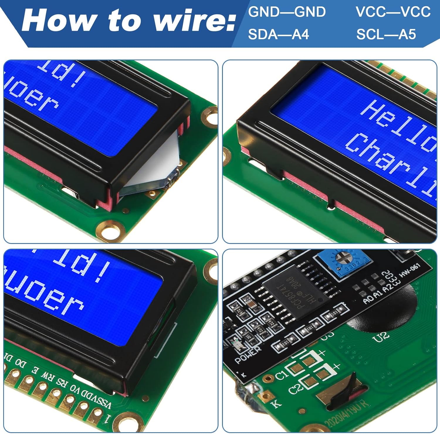 1 комплект модуля 1602 LCD 20* – обзор и цена Pi Display