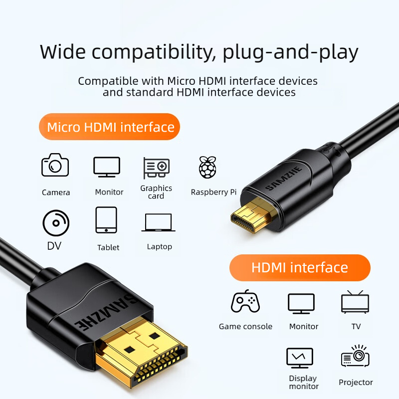 SAMZHE – кабель Micro HDMI, со – обзор и цена Pi Camera Cable