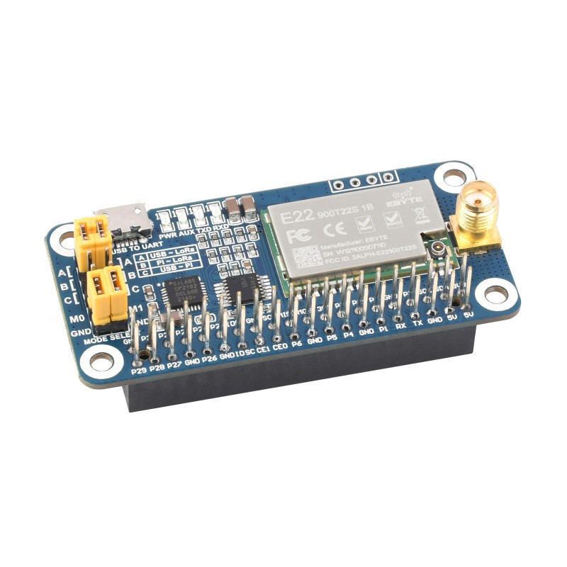 Модуль LoRa HAT SX1262 SX1268  – обзор и цена Raspberry Pi 5